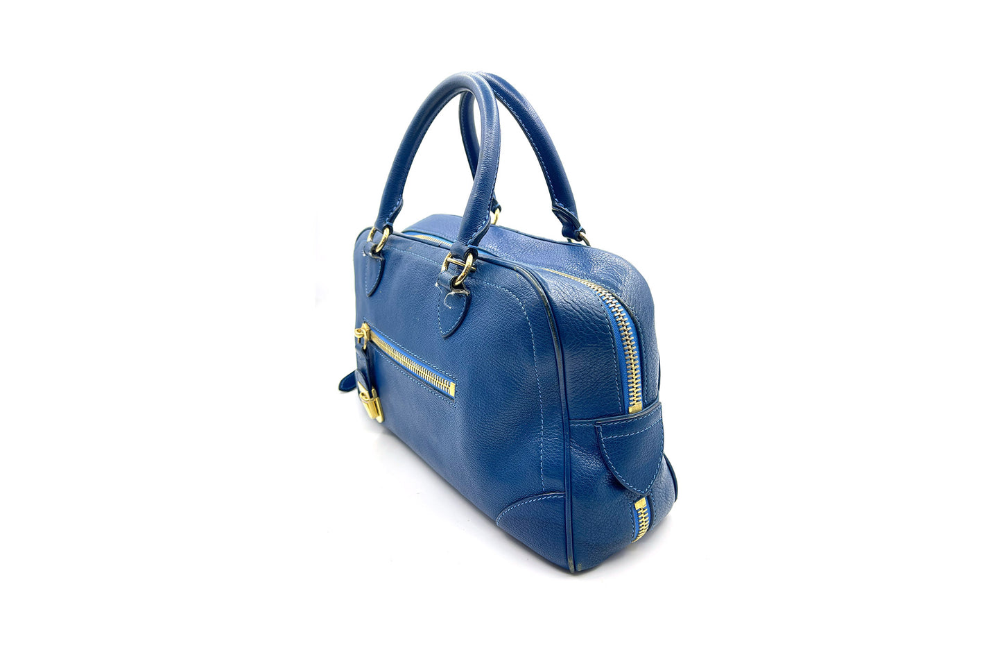 Marc Jacobs Blue Leather Venetia Large Satchel
