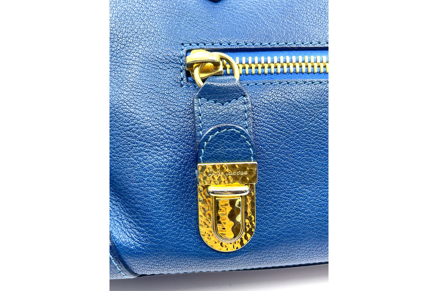 Marc Jacobs Blue Leather Venetia Large Satchel
