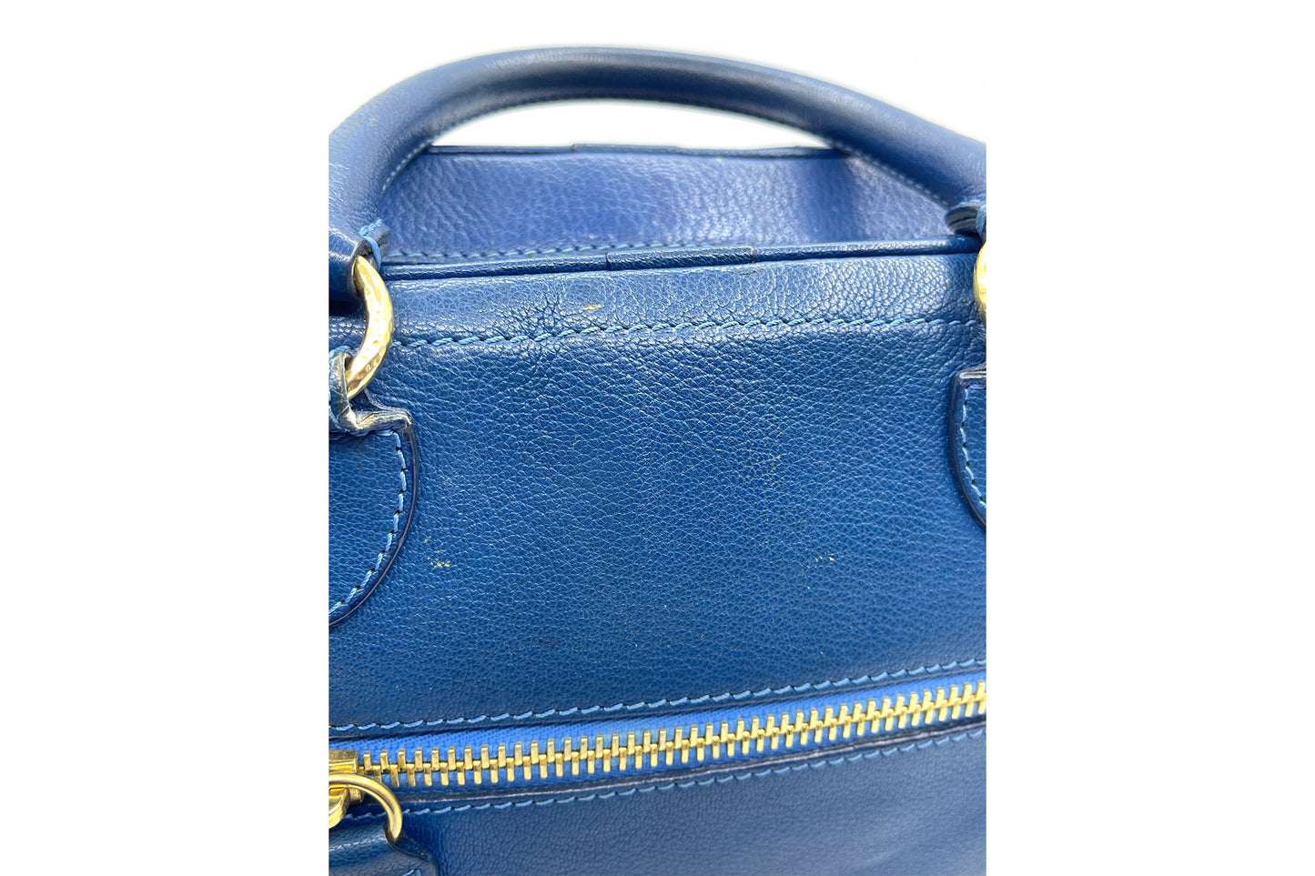 Marc Jacobs Blue Leather Venetia Large Satchel