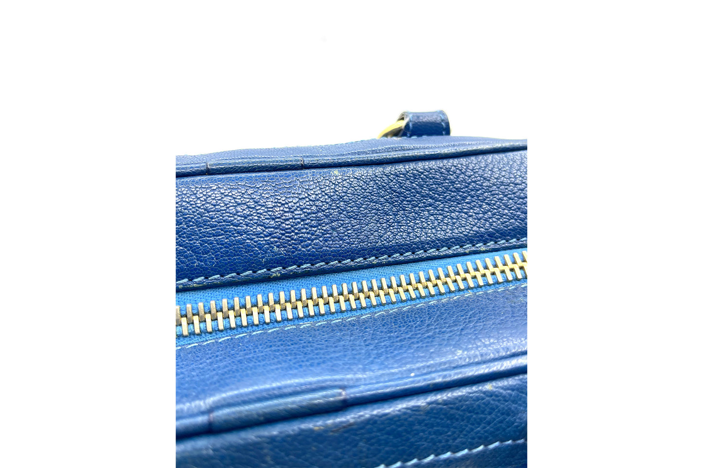 Marc Jacobs Blue Leather Venetia Large Satchel
