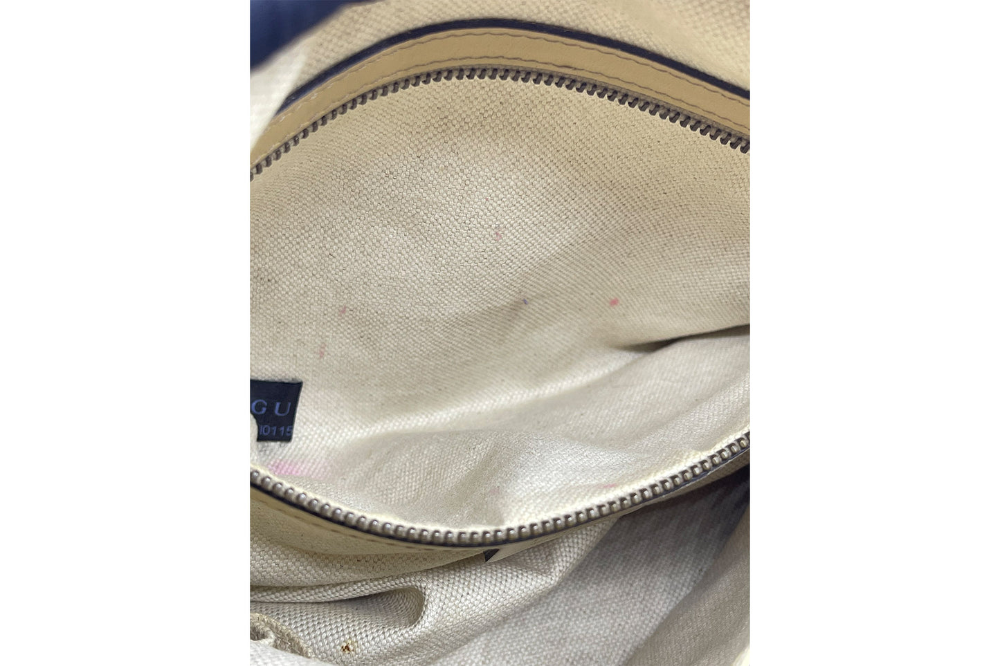 Gucci Beige/Pink GG Canvas Scarlett Small Hobo Bag