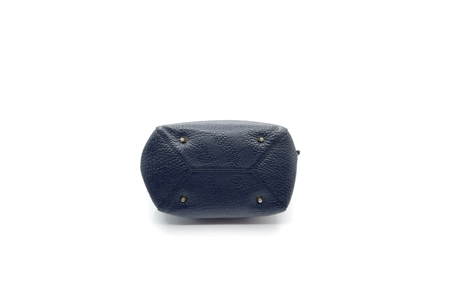 Burberry Canterbury Black Embossed Check Leather Tote