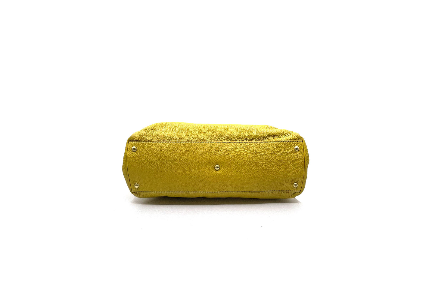 Fendi Yellow Selleria Leather Large Peekaboo Bag