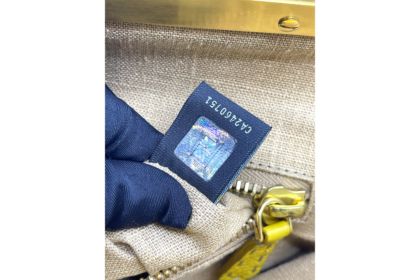 Fendi Yellow Selleria Leather Large Peekaboo Bag