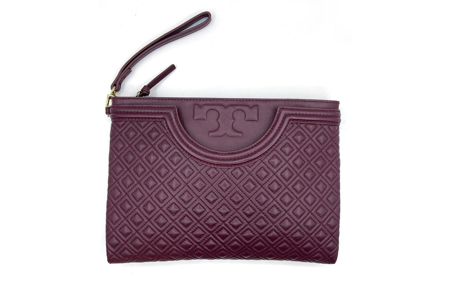 Tory Burch Maroon Fleming Pouch (WDC)