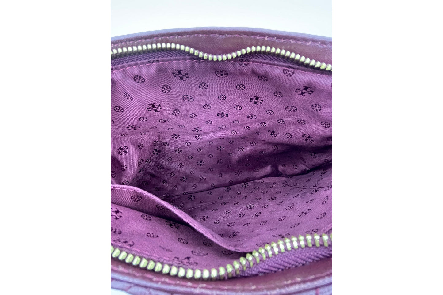 Tory Burch Maroon Fleming Pouch (WDC)