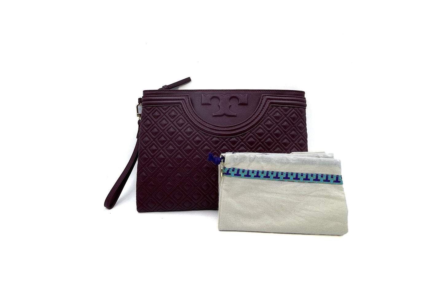 Tory Burch Maroon Fleming Pouch (WDC)