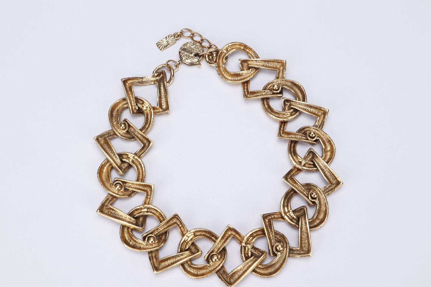 YSL Vintage Earrings and Choker Set Gold