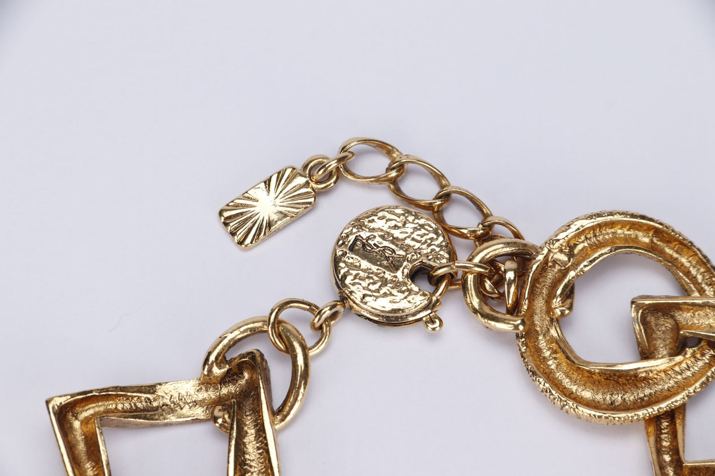 YSL Vintage Earrings and Choker Set Gold