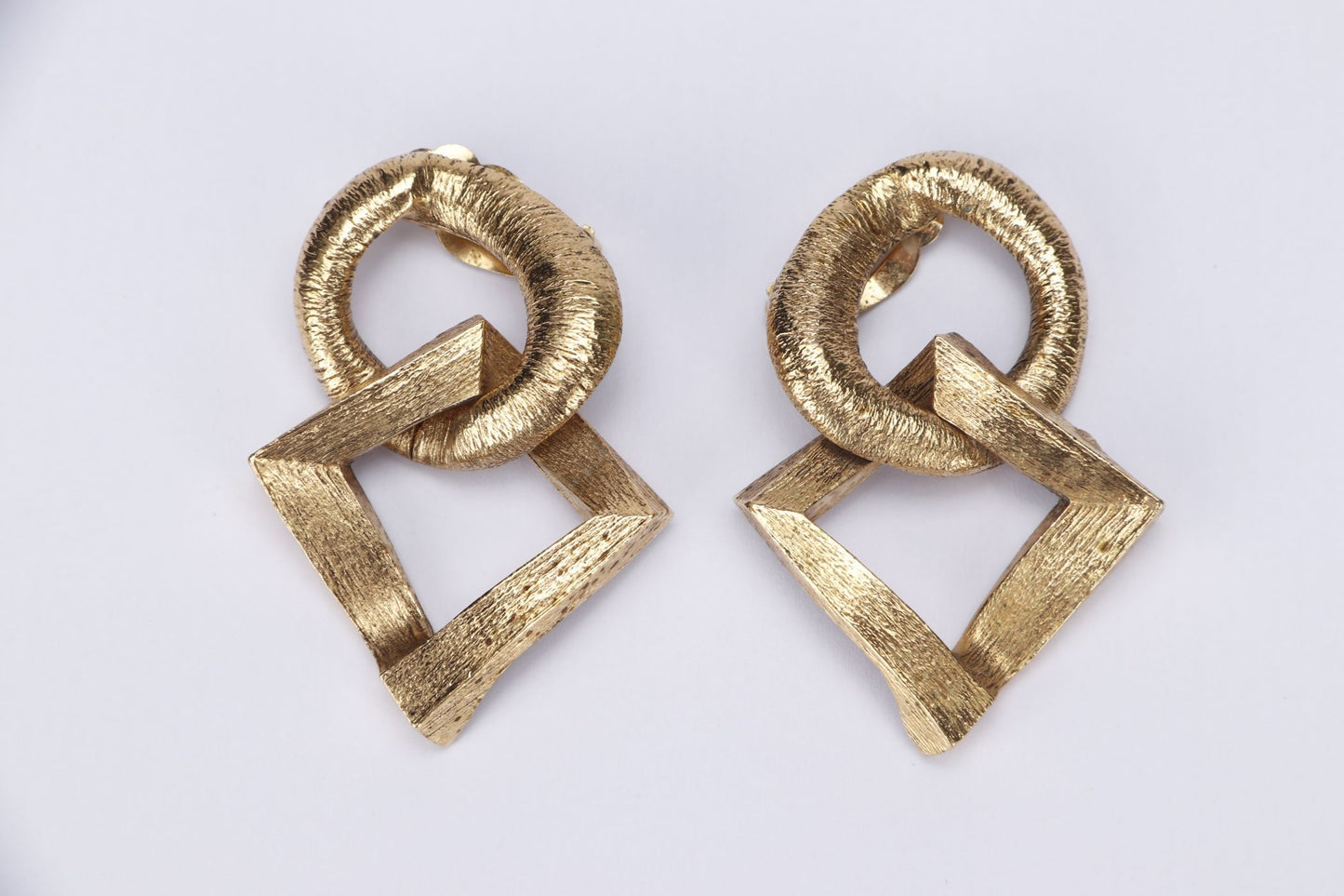 YSL Vintage Earrings and Choker Set Gold