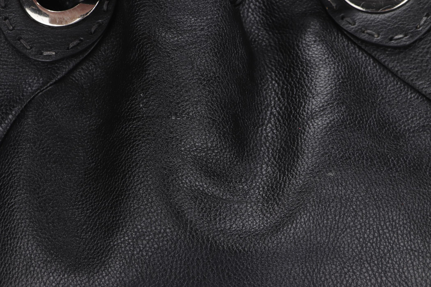 Fendi Selleria Lavorazione Serie Black Leather Shoulder Bag