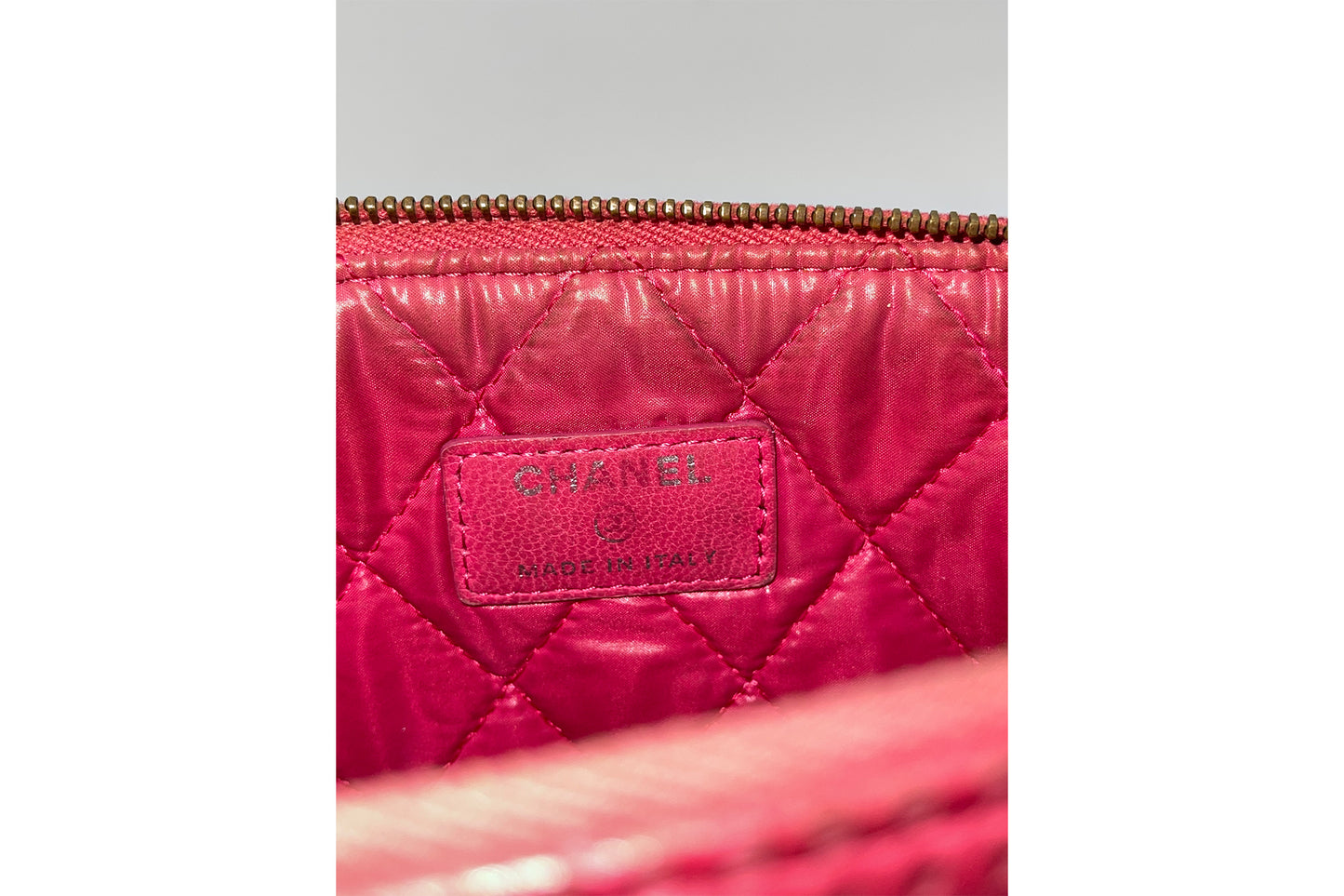 Chanel Ocase Quilted Hollow Leather