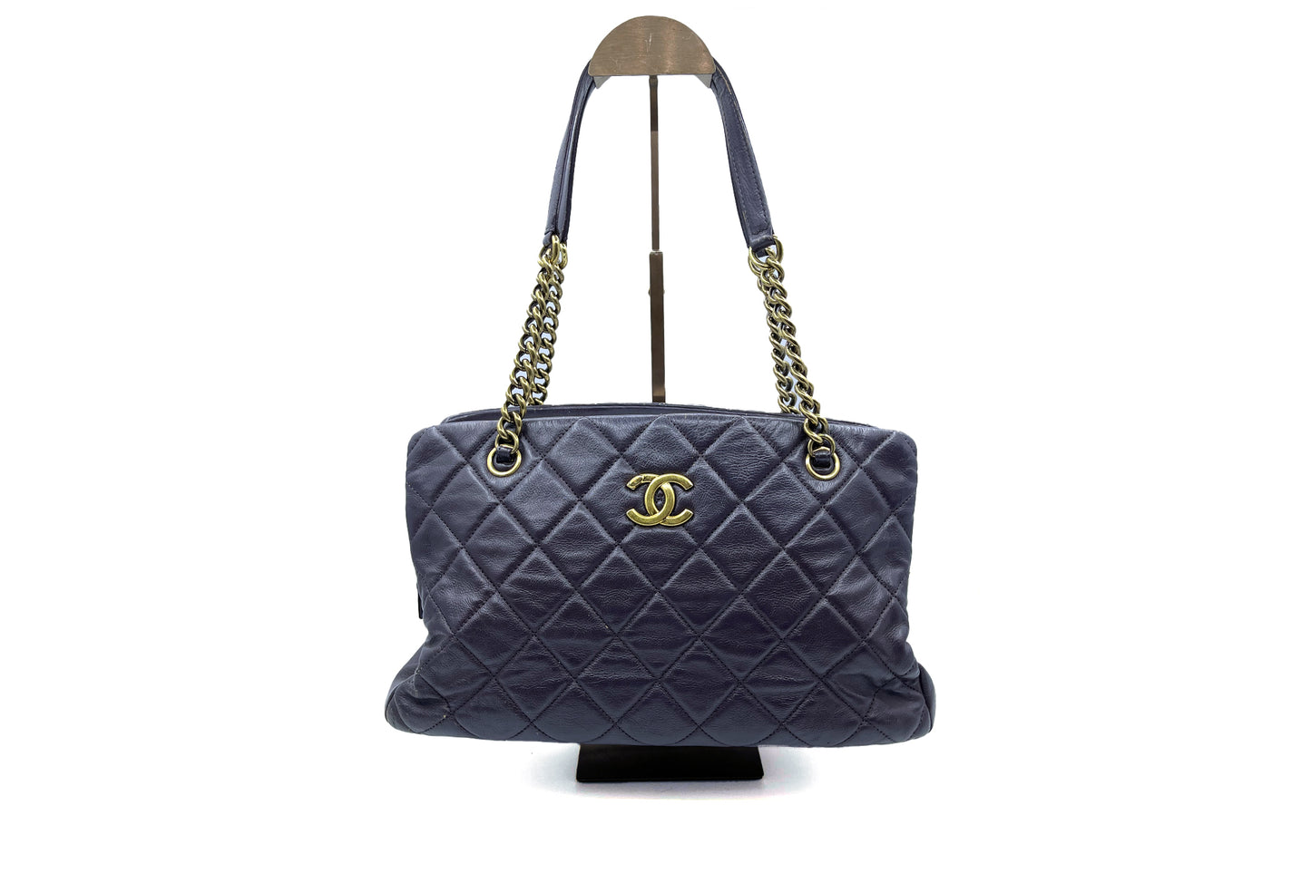 Chanel Quilted Matelasse Lambskin CC Logo Shoulder Bag