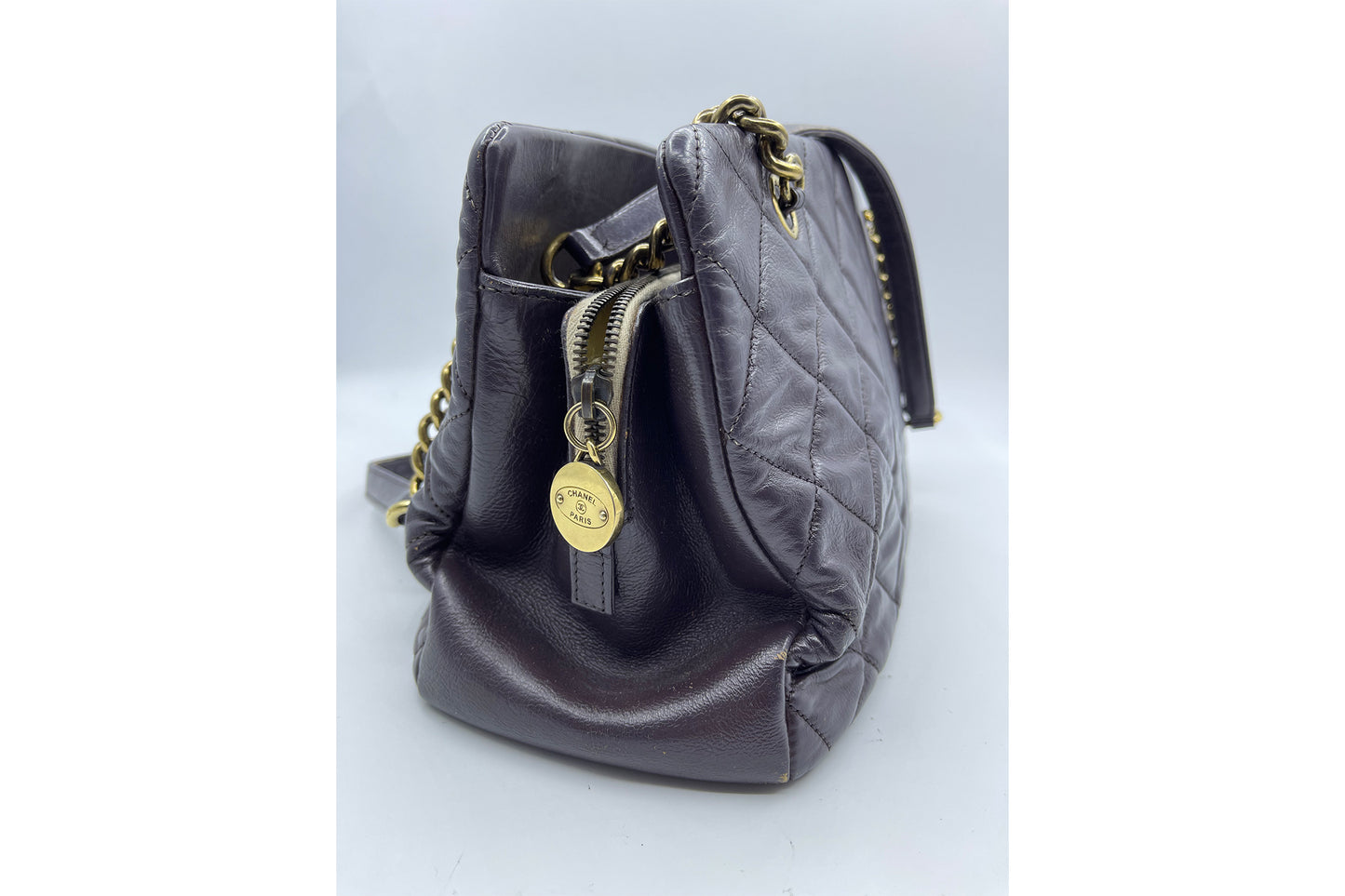 Chanel Quilted Matelasse Lambskin CC Logo Shoulder Bag