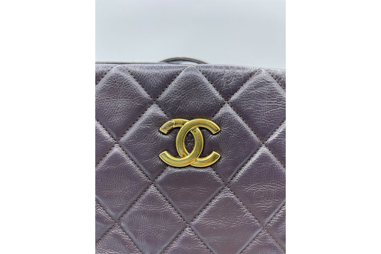 Chanel Quilted Matelasse Lambskin CC Logo Shoulder Bag