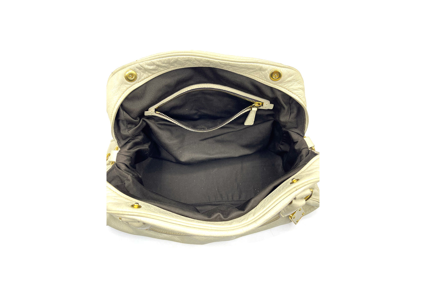 Miu Miu Nappa Medium Charm Satchel Agave