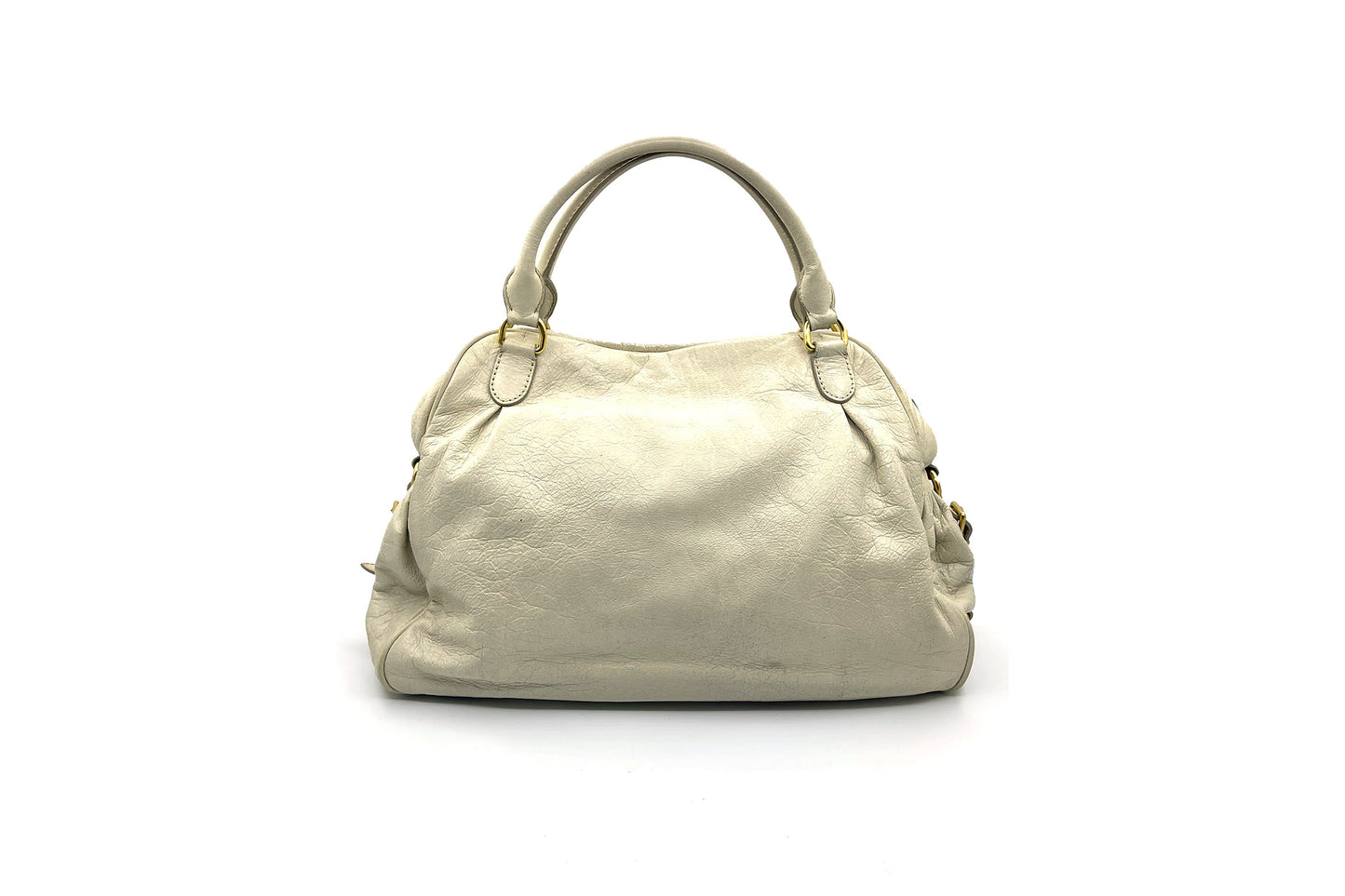 Miu Miu Nappa Medium Charm Satchel Agave