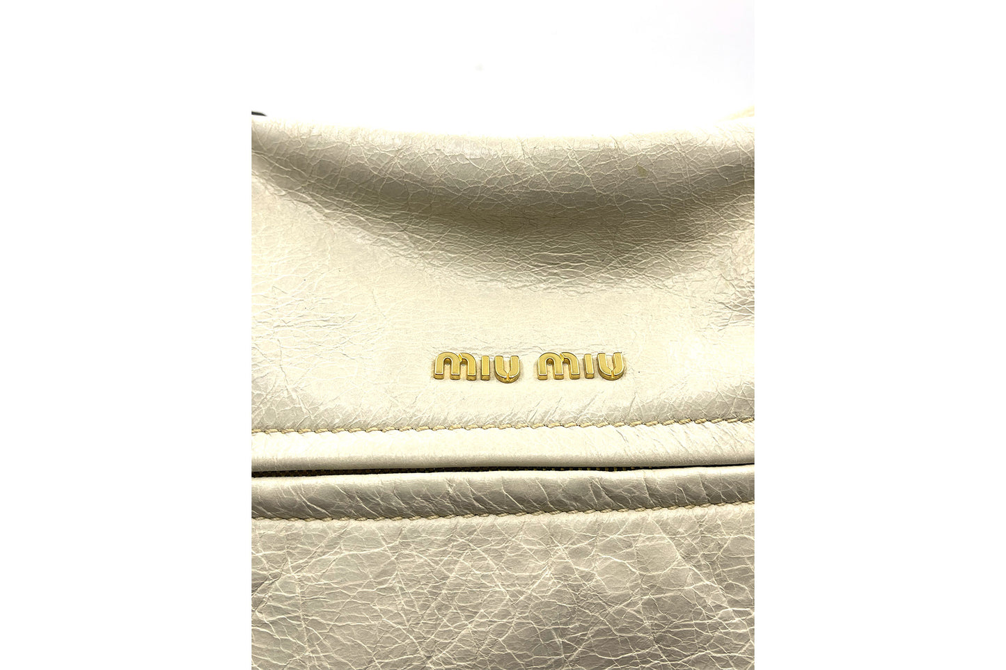 Miu Miu Nappa Medium Charm Satchel Agave