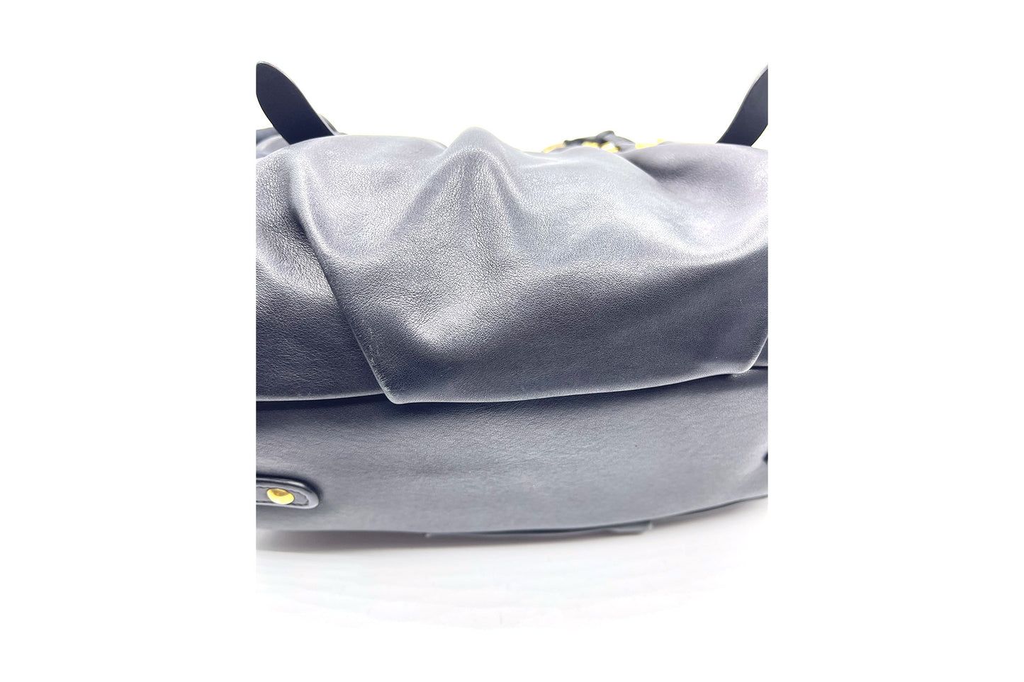 Prada Black Soft Calf Leather Shoulder Bag