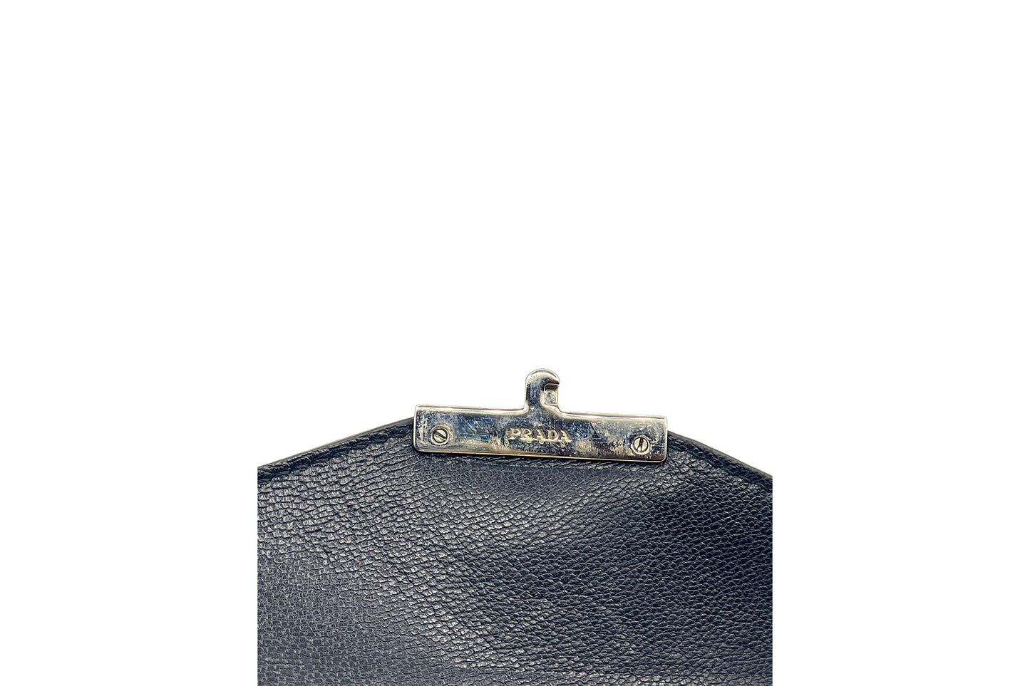 Prada Bluette Saffiano Lux Leather Mini Flap