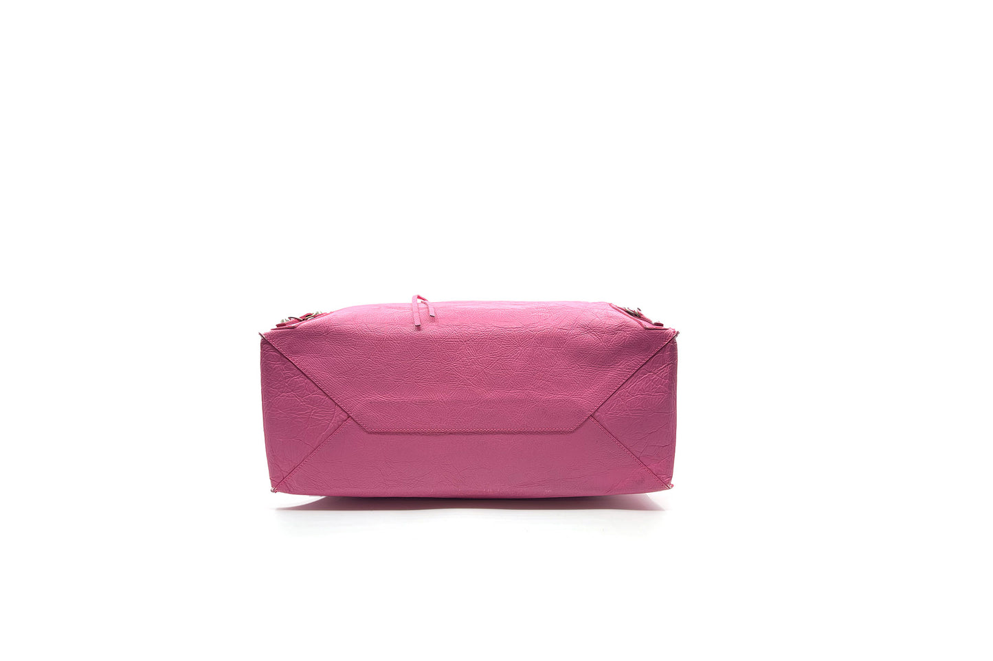Balenciaga Papier A4 2013 Fleur Corrigee Laminee Pink Leather Tote
