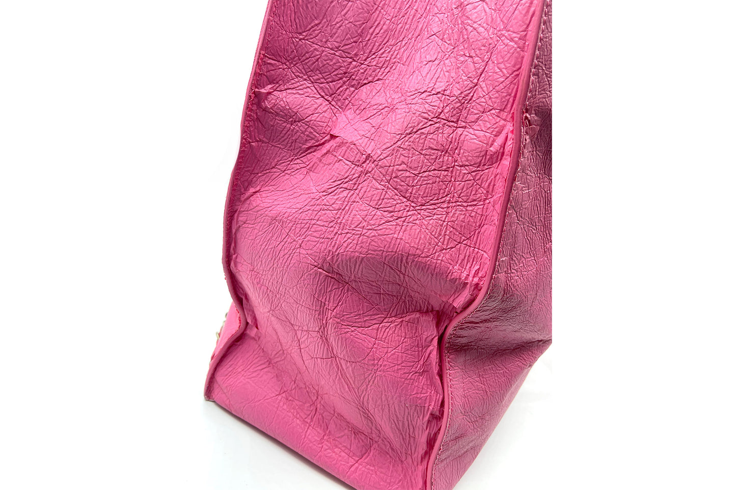 Balenciaga Papier A4 2013 Fleur Corrigee Laminee Pink Leather Tote