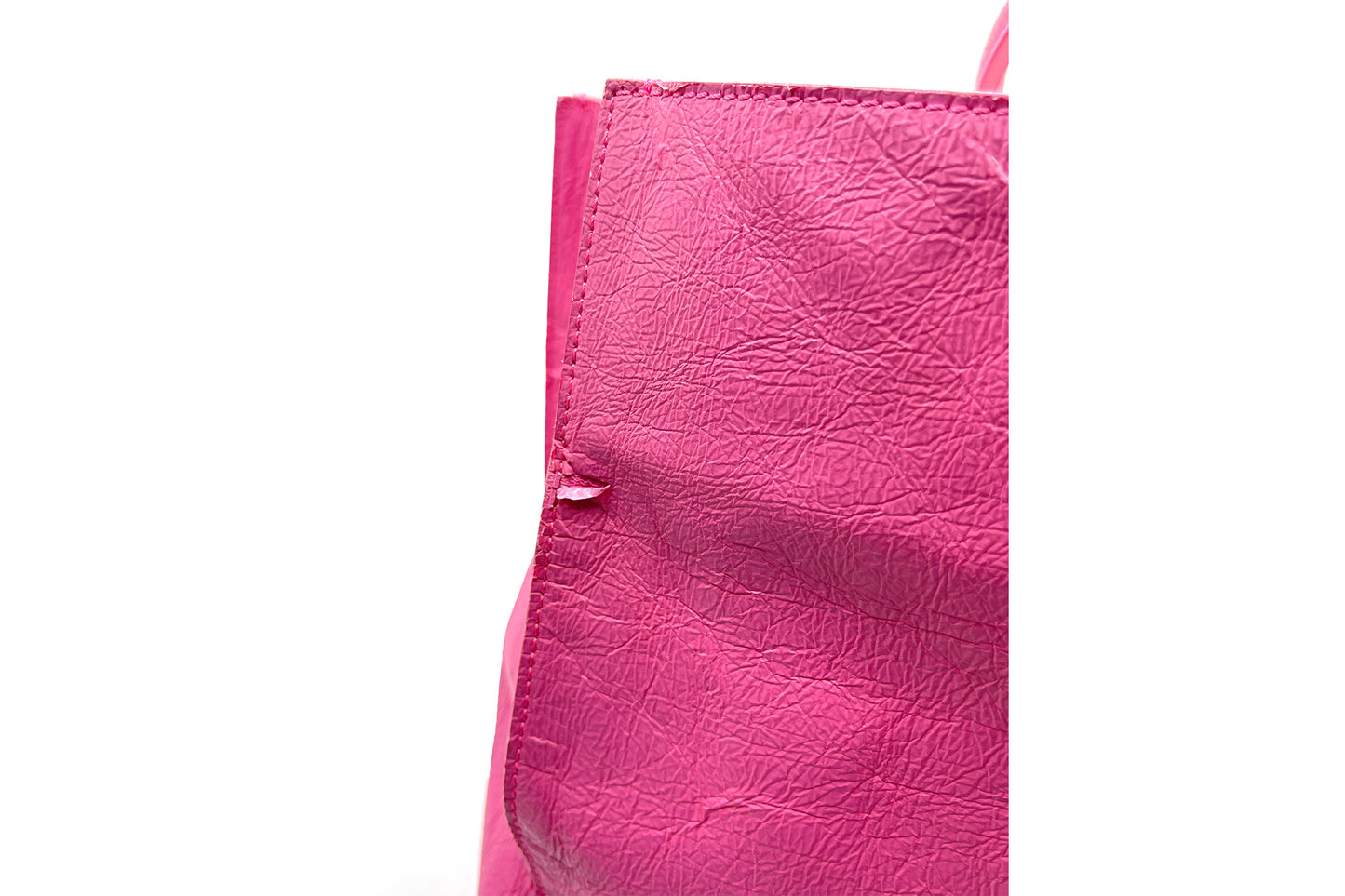 Balenciaga Papier A4 2013 Fleur Corrigee Laminee Pink Leather Tote