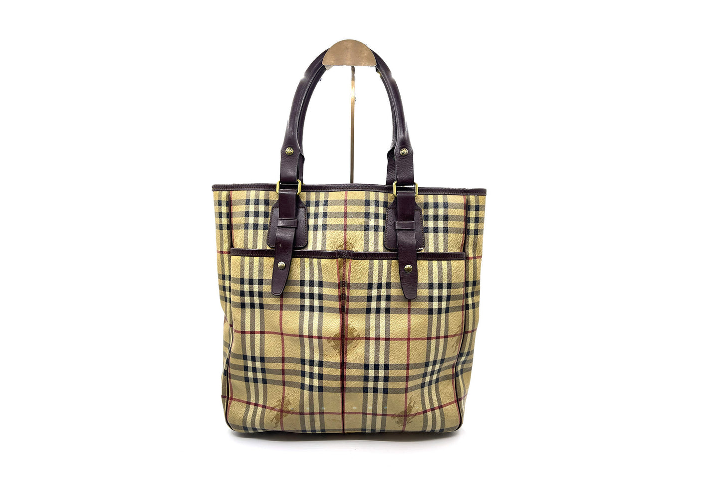 Burberry Brown Vintage Leather Tote Bag