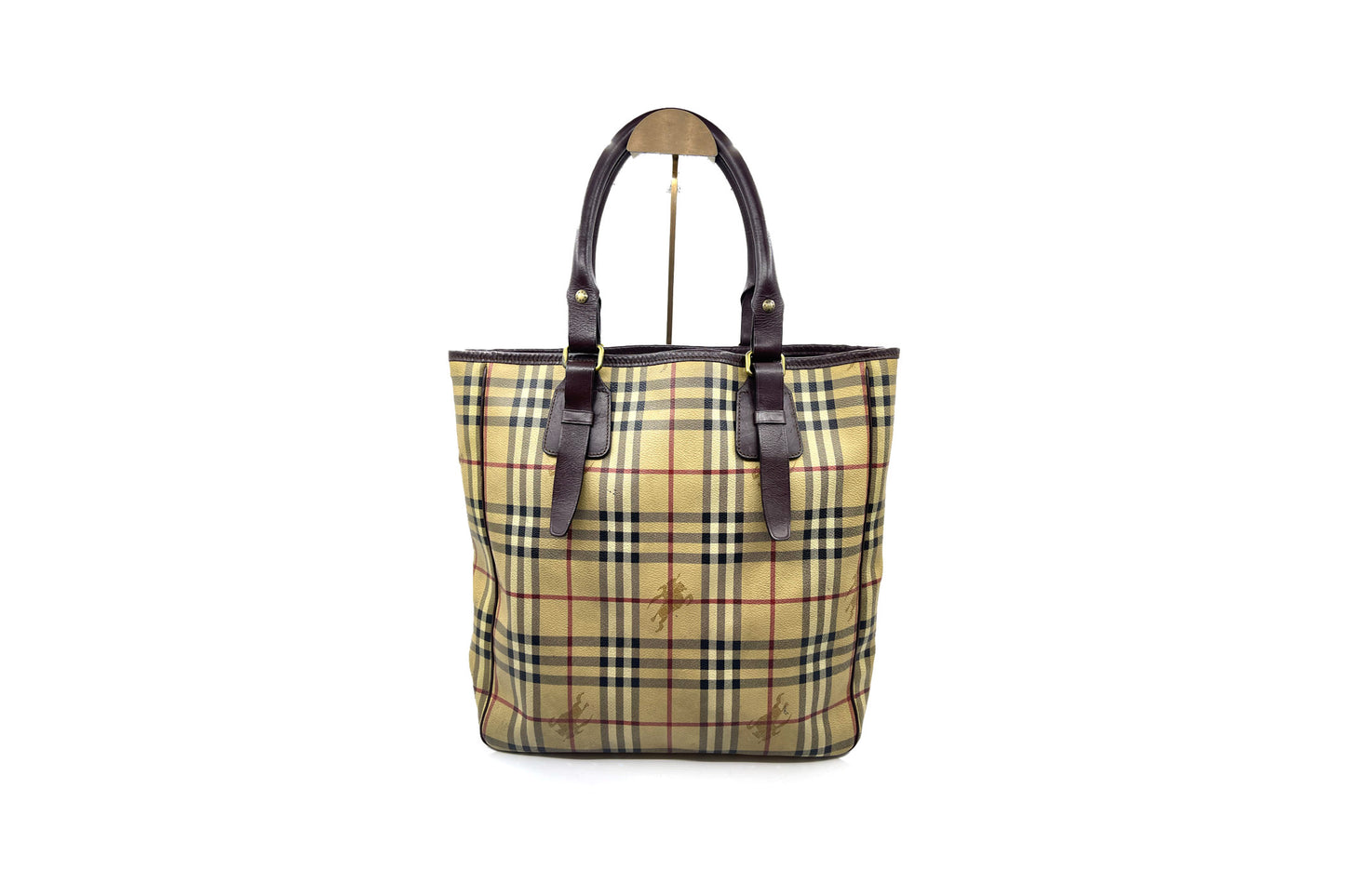 Burberry Brown Vintage Leather Tote Bag