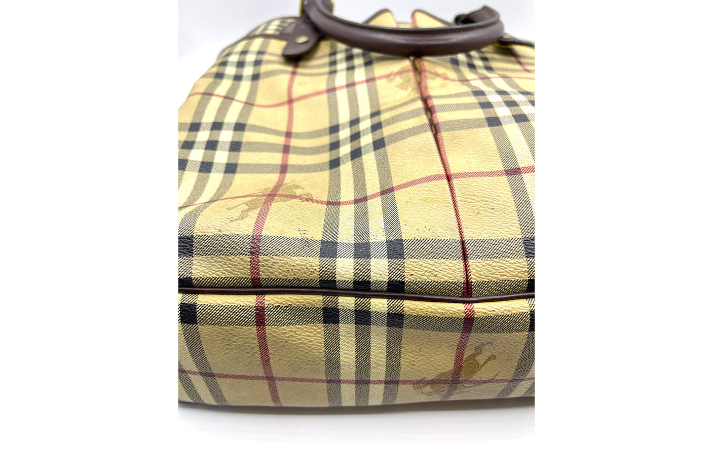 Burberry Brown Vintage Leather Tote Bag