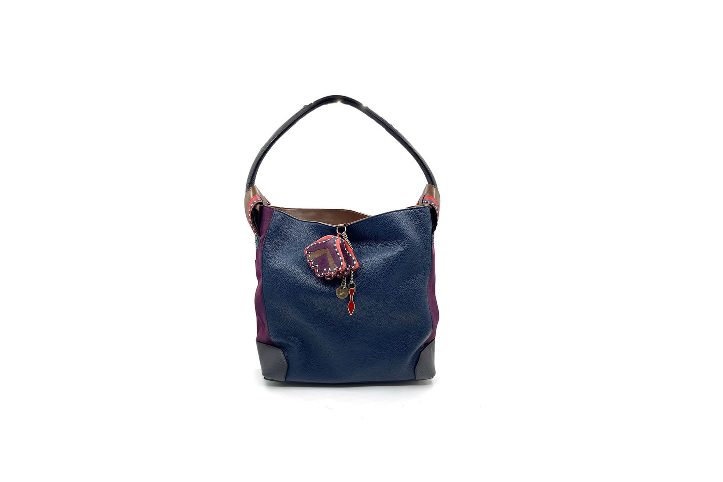 Christian Louboutin Eloise Textured-Leather Shoulder Bag