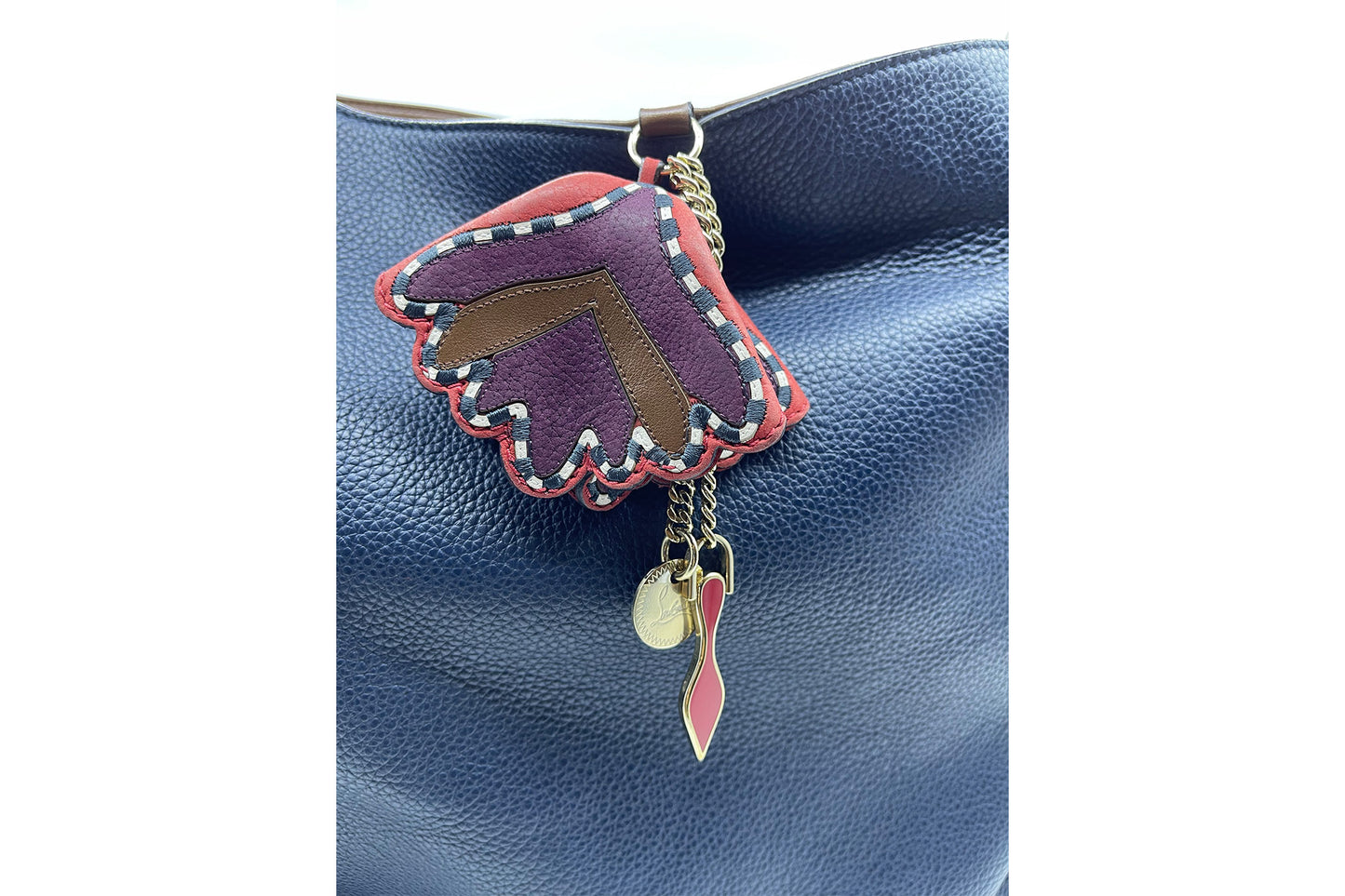 Christian Louboutin Eloise Textured-Leather Shoulder Bag