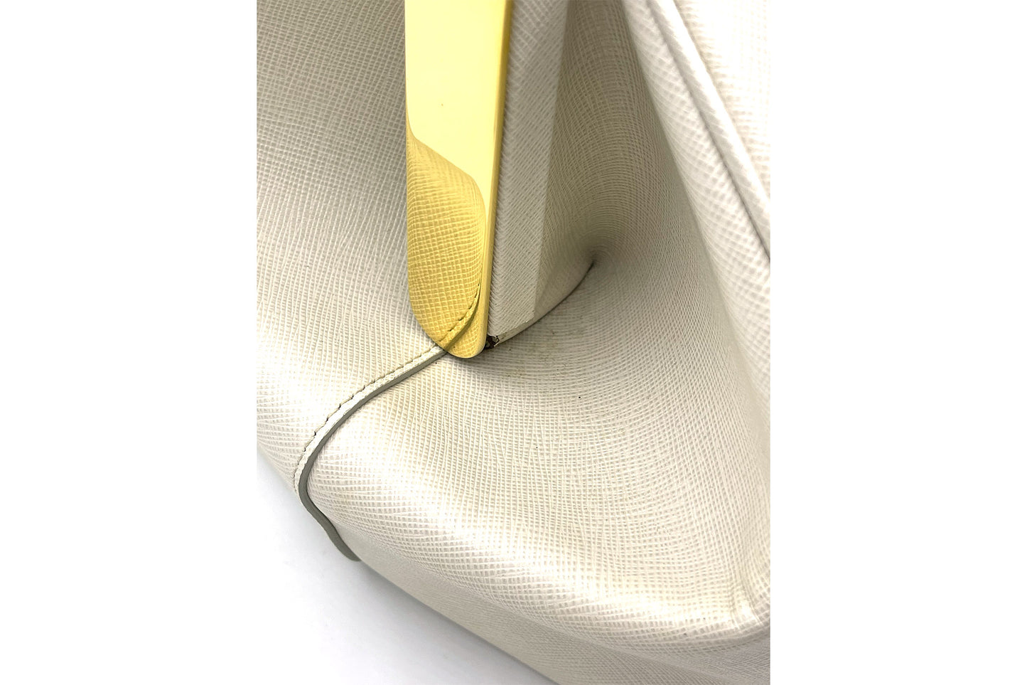Prada Talco Saffiano Lux Top Handle