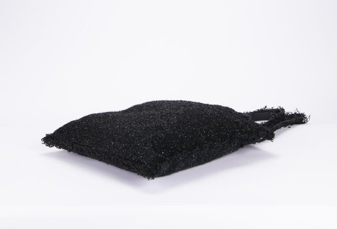 Chanel Rocket Black Tweed Tote, with Dust Cover