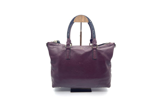 Anya Hindmarch Burgundy Leather Handbag