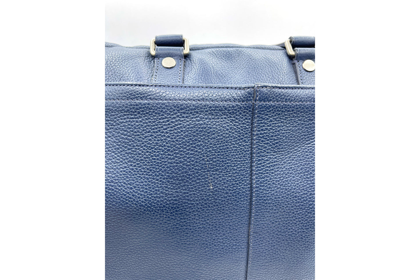Coach Blue Calf Leather Document Bag