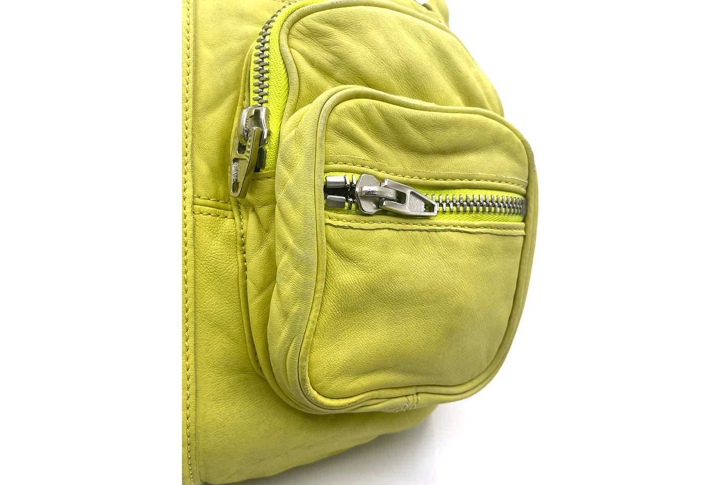 Alexander Wang Lime Green Donna Lambskin Shoulder Bag