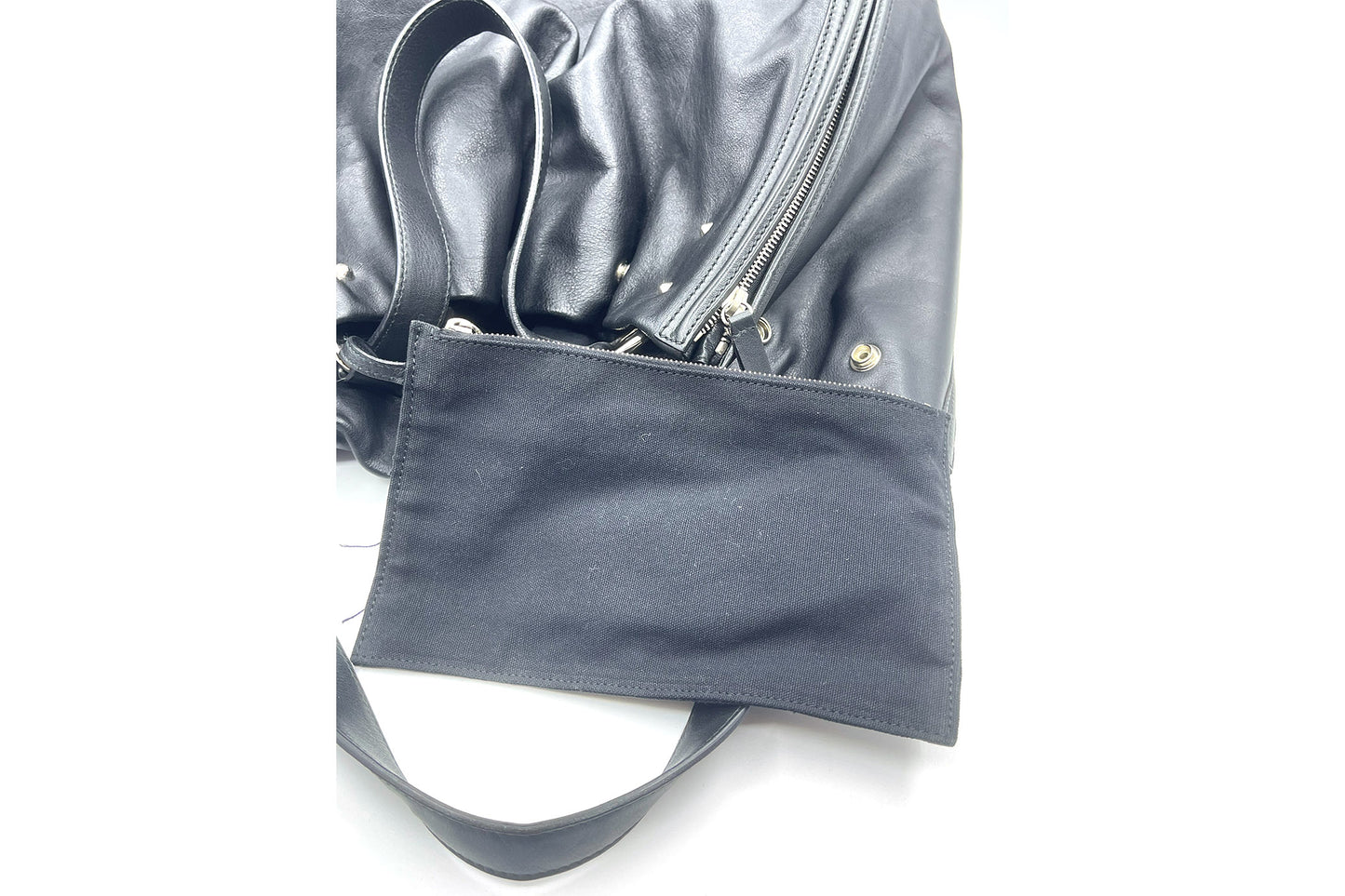 Yves Saint Laurent Black Leather Tote Bag