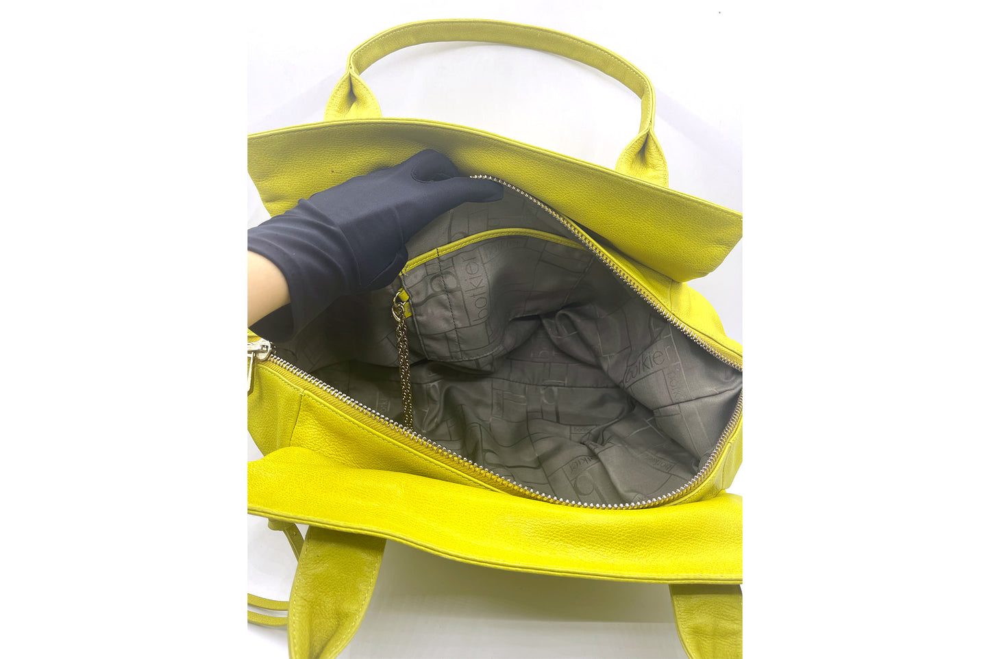 Botkier Lime Leather Shoulder Bag