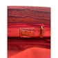 Chopard Denim and Red Croc Skin Handbag