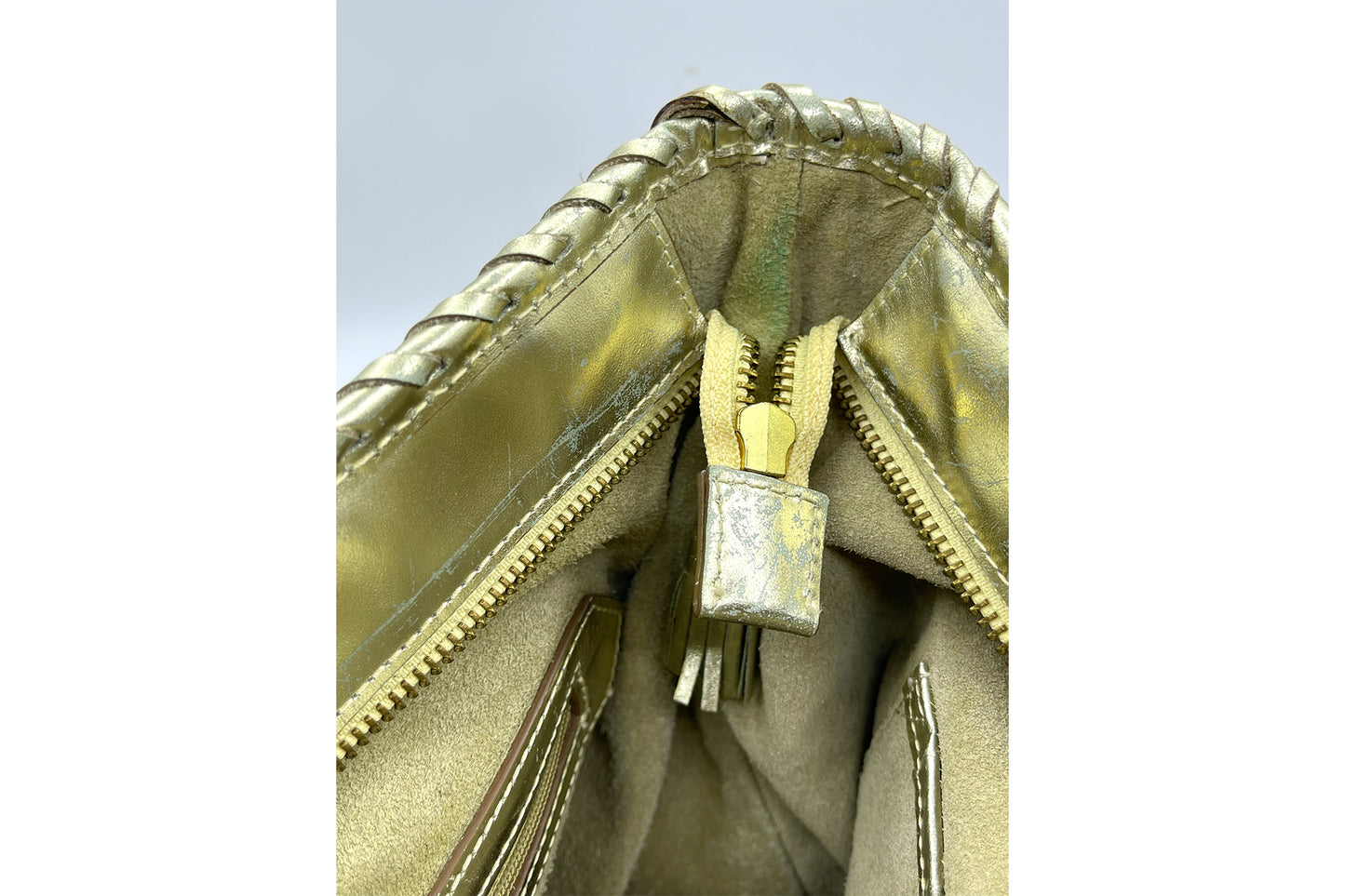Anya Hindmarch Gold Colour Tote Bag