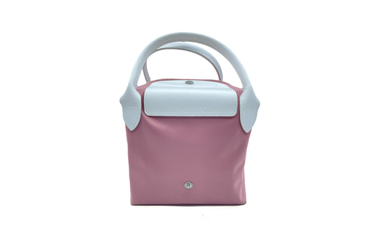 Longchamp Pink White Square Bag