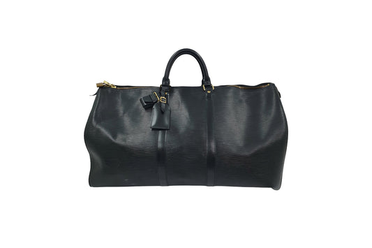 Louis Vuitton Black Keepall 60 Epi Leather