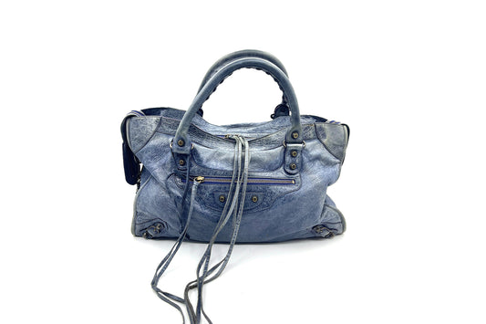 Balenciaga Blue Classic City Medium Bag