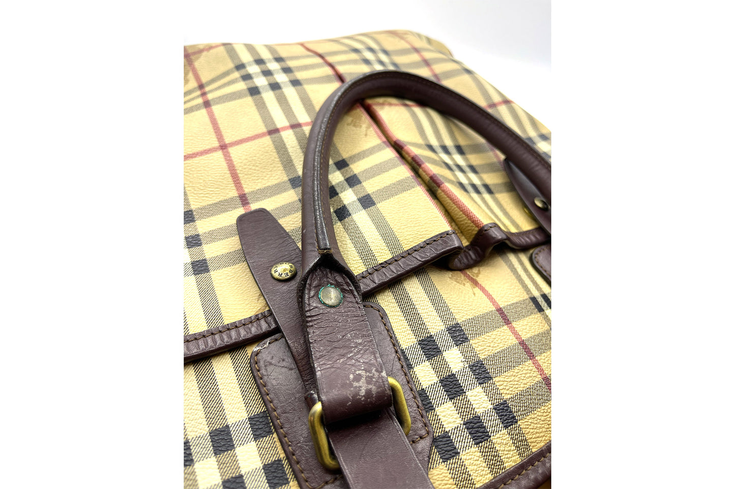 Burberry Brown Vintage Leather Tote Bag